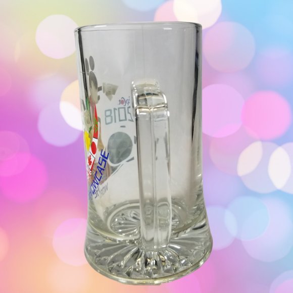 Mickey Mouse Coffee Mug Clear Glass 2018 World Epcot Disney World Showcase Stein - Picture 6 of 9